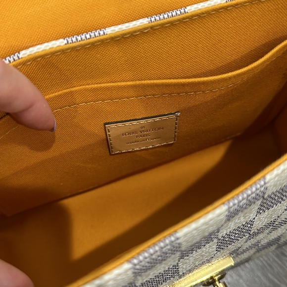 RARE Louis Vuitton Damier Azur Braided Croisette Rose - Picture 8 of 15